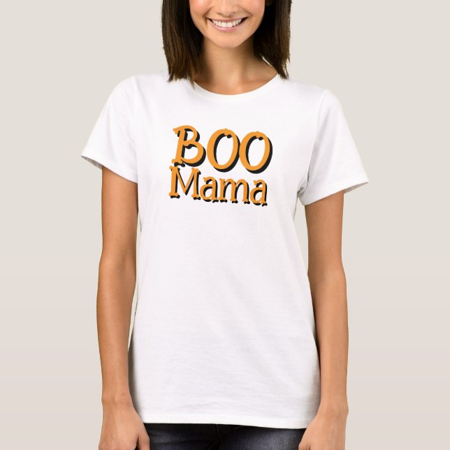 T-shirt minimaliste Boo Mama (Devant)