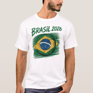 T-Shirt Minimaliste Brasil 2026   Fan de Football 