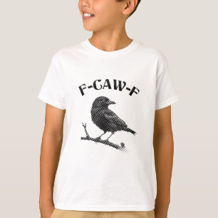 T-shirt Minimaliste de l'Halloween F-CAW-F du Corbeau