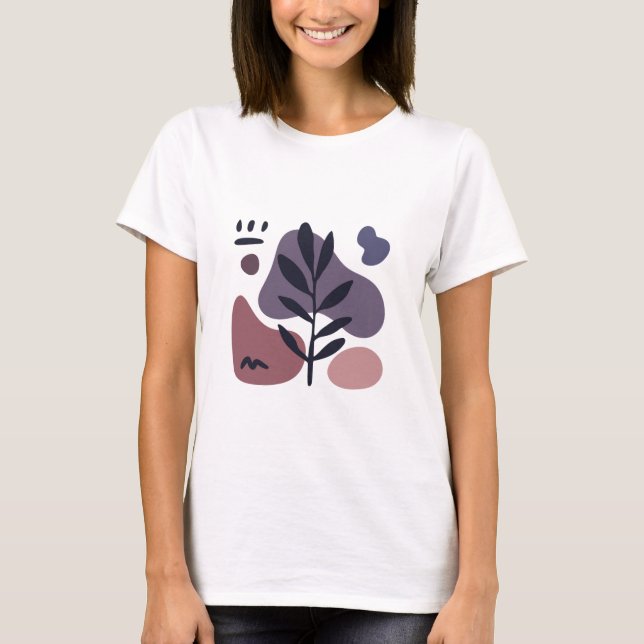 T-shirt minimaliste design nature (Devant)