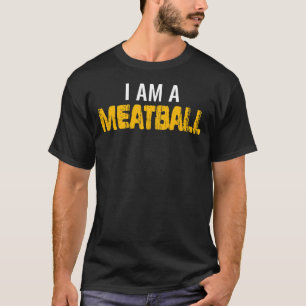 T-shirt Minimaliste Meatball Chef Italien Foodie Protein