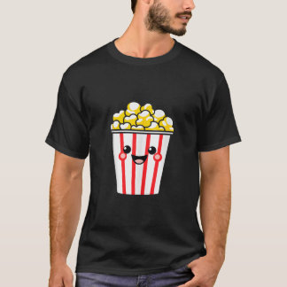 T-shirt Minimaliste Popcorn Sucre Nourriture Simple drôle 