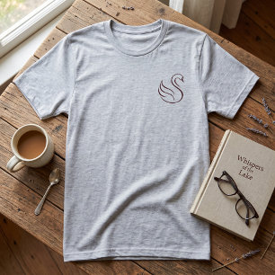 T-Shirt minimaliste Quiet Luxury Swan Crest Heat