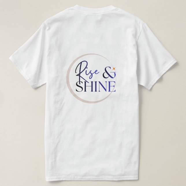 T-shirt minimaliste Rise & Shine (Design dos)