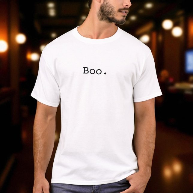T-shirt Minimaliste Sarcastique Halloween Boo (Créateur téléchargé)