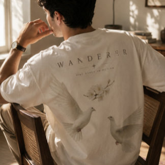 T-shirt Minimaliste Vagabond Esthétique Colombe Oversize