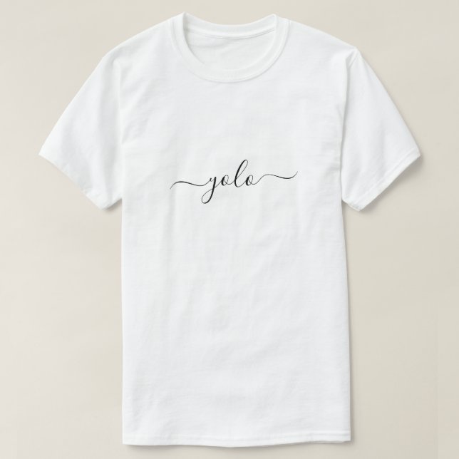 T-shirt Minimaliste YOLO (Design devant)
