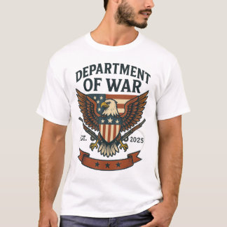 T-shirt Ministère De La Guerre Fondé 2025 Dow