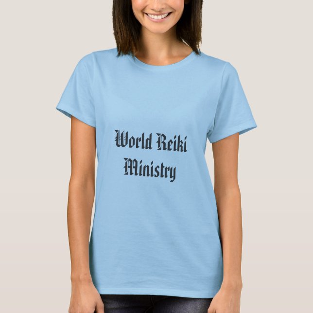 T-shirt Ministère de Reiki du monde (Devant)