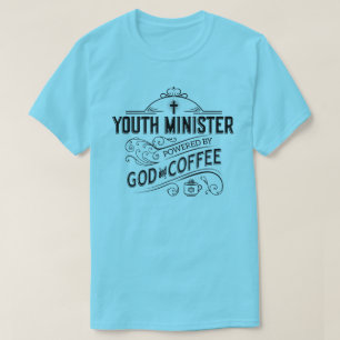 T-shirt Ministre de la jeunesse, actionné par Dieu et le