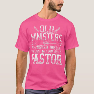 T-shirt Ministre Pastor Prédicateur Retraite Anniversaire