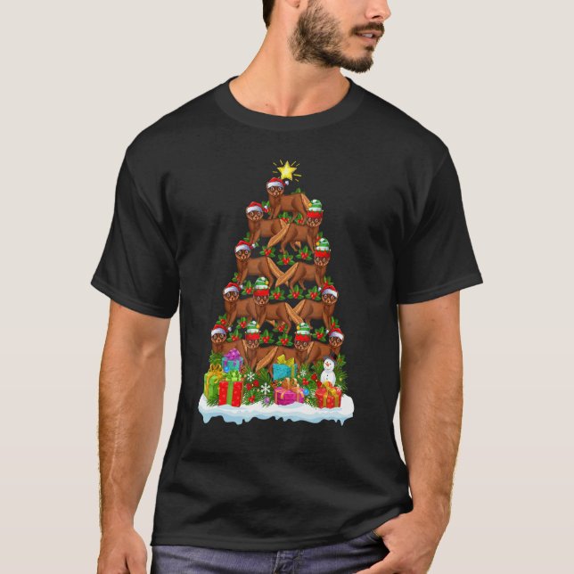 T-shirt Mink   Xmas Holiday   Mink Christmas Tree (Devant)