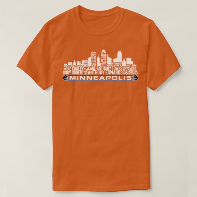 T-shirt Minneap de l'équipe de basket-ball du Minnesota 23 (Design devant)