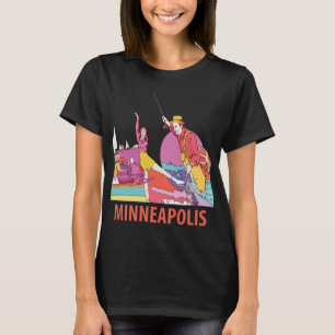 T-shirt Minneapolis Foshay Tower Pink Travel