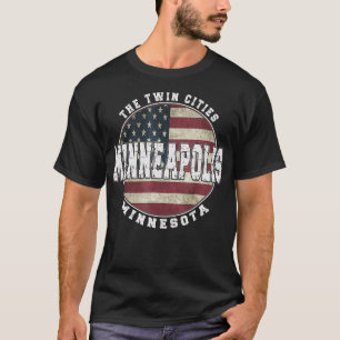 T-shirt Minneapolis Minnesota Vintage American flag