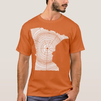 T-shirt Minnesota Arbre de l'extérieur Cercles Randonnée P