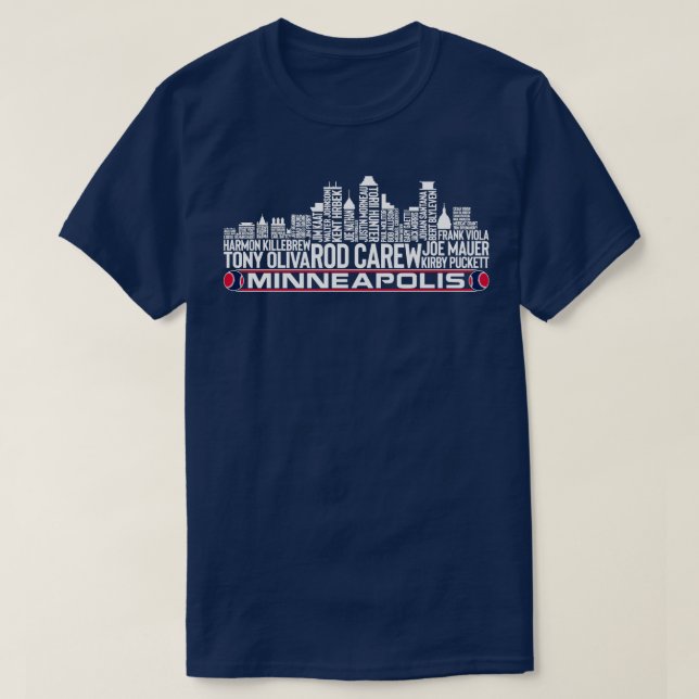 T-shirt Minnesota Baseball Team All Time Legends Minneapol (Design devant)