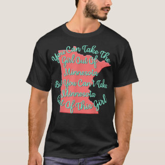 T-shirt Minnesota Girl for Daughter Femme Maman soeur Girl