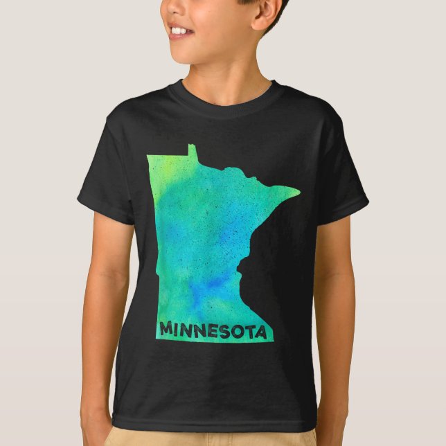 T-shirt Minnesota Home State Women Men Kid Roots Map Love  (Devant)