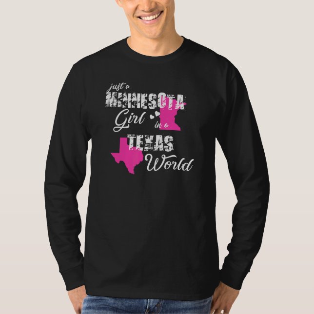 T-shirt Minnesota Juste Une Minnesota Dans Un Texas (Devant)
