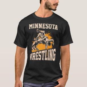 T-shirt Minnesota lutte papa maman cadeau pour lutteur ret