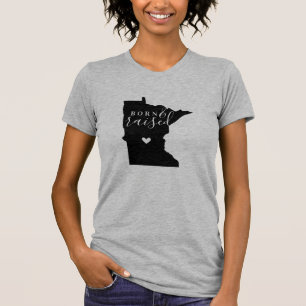 T-shirt Minnesota né et élevé Tee d'État