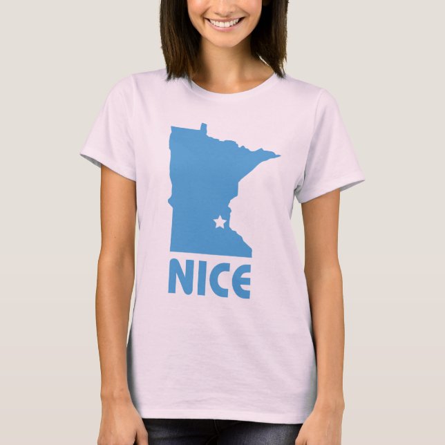 T-shirt Minnesota Nice drôle Dames bio T (Devant)