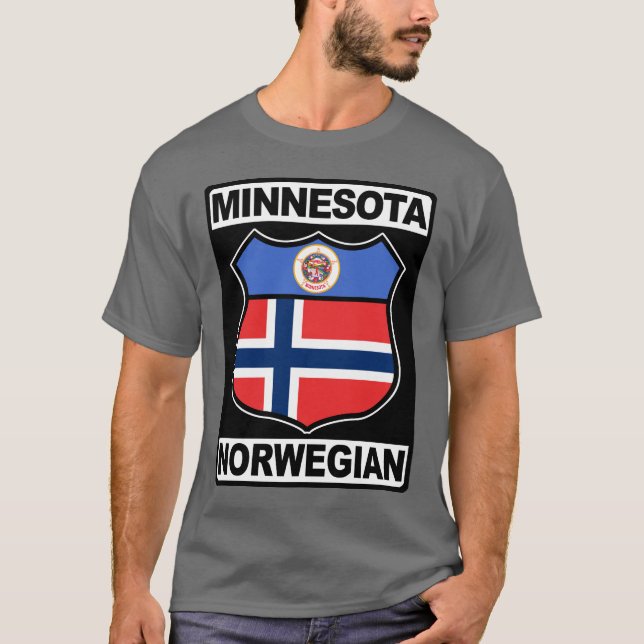 T-shirt Minnesota Norwegian American Tee (Devant)