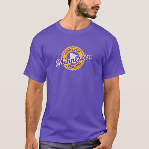 T-SHIRT MINNESOTA - ORIGINAL AUTHENTIQUE - COULEURS VIKINE