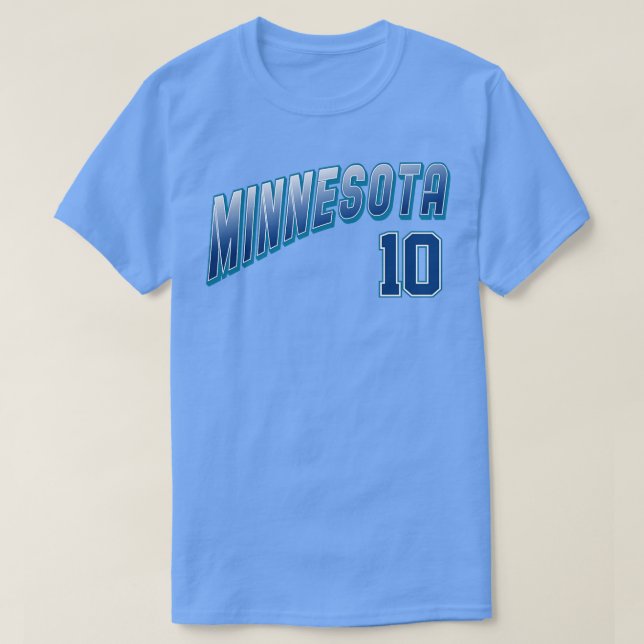 T-shirt Minnesota rétro Numéro 10 1 (Design devant)