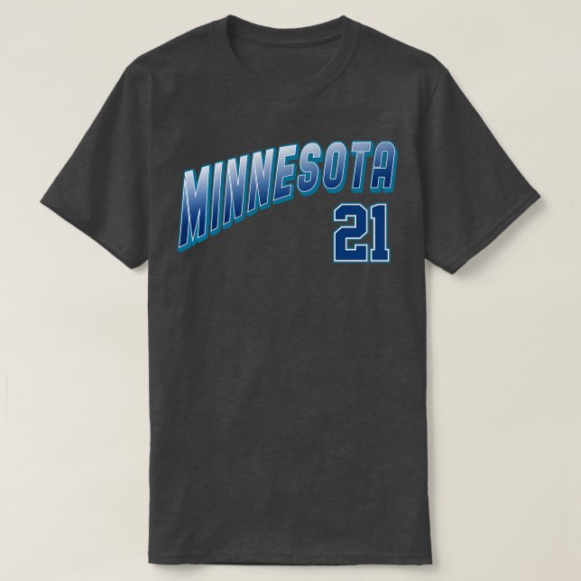 T-shirt Minnesota rétro Numéro 2 (Design devant)