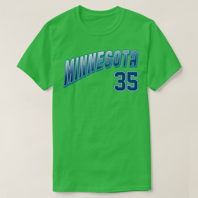 T-shirt Minnesota rétro Numéro 4 (Design devant)