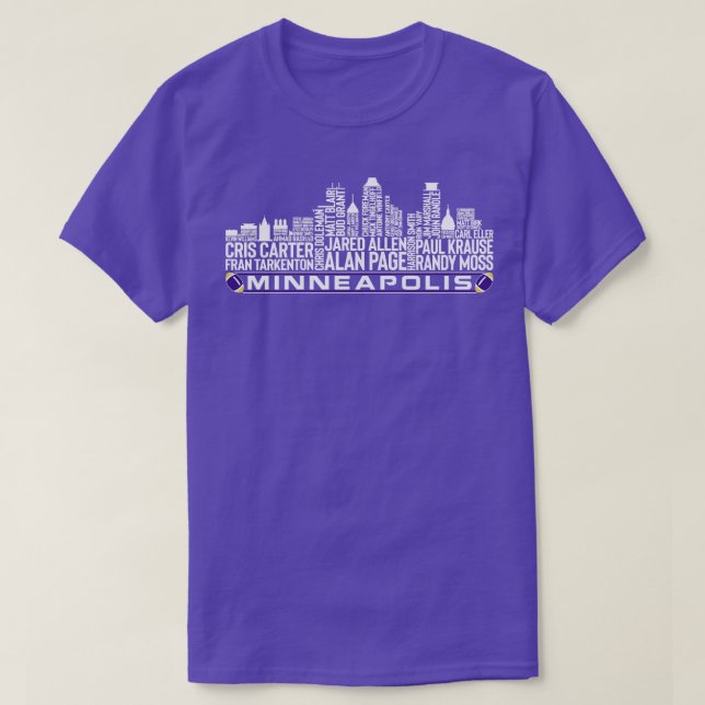 T-shirt Minnesota Team All Time Legends Minneapolis City (Design devant)