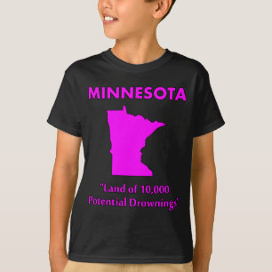 T-shirt Minnesota - Terre de 10 000 noyades potentielles
