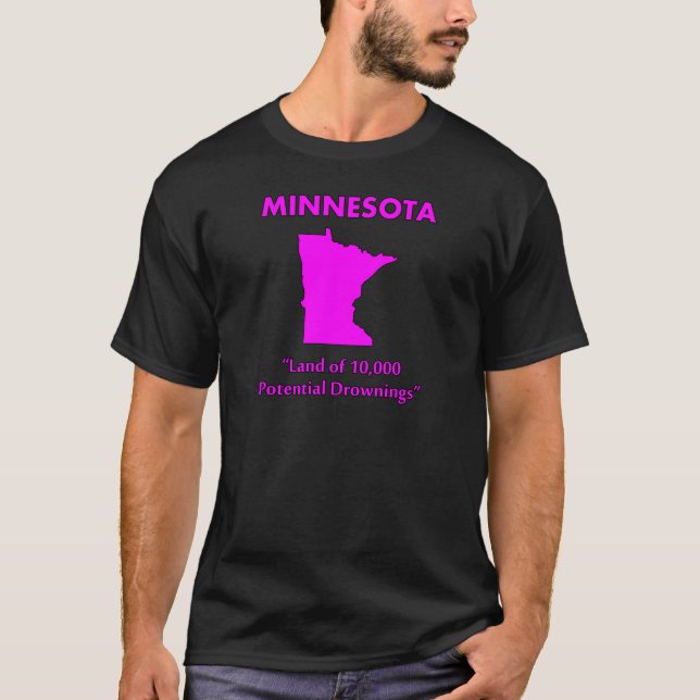 T-shirt Minnesota - Terre de 10 000 noyades potentielles (Devant)