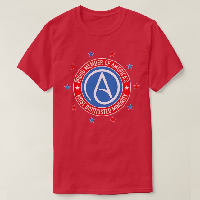 T-shirt Minorité athée la plus méfiante (Design devant)