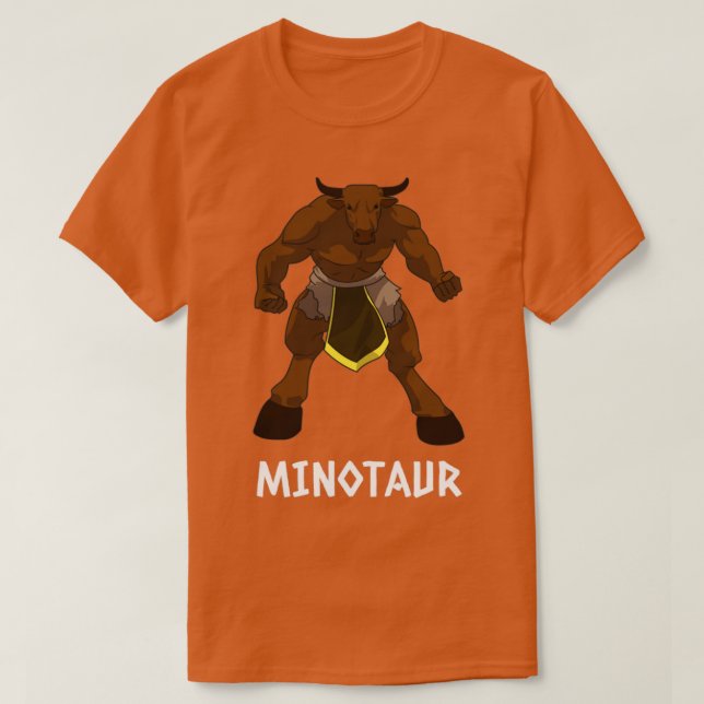 T-shirt Minotaure pour les amateurs de mythologie grecque1 (Design devant)