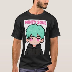 T-shirt Mint Chibi Rebelle : Vêtements de rue Kawaii Anime