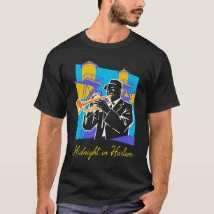 T-shirt Minuit à Harlem Silhouette Blanche