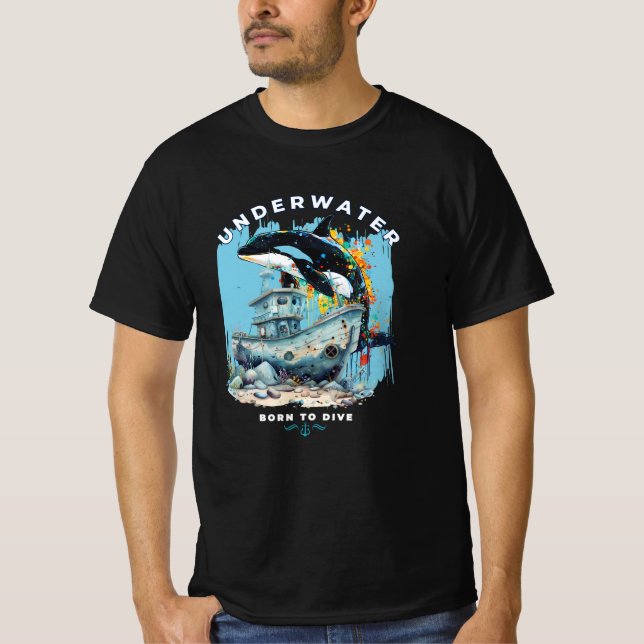 T-shirt Minuit été Orca (Devant)
