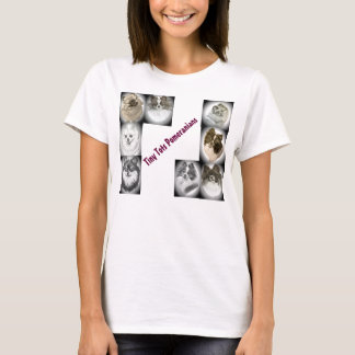 T-shirt minuscule de Pomeranian de doigts