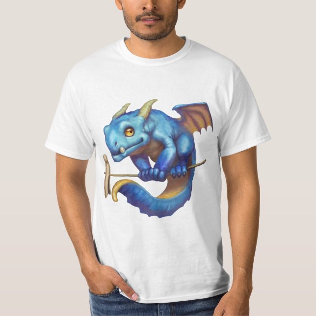 T-shirt Minuscule Dragon Bleu (Devant)
