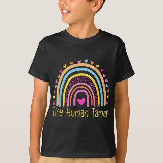 T-shirt Minuscule humain Tamer Arc-en-ciel préscolaire mat