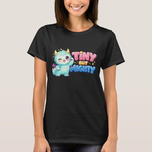 T-shirt Minuscule mais puissant dragon (Devant)