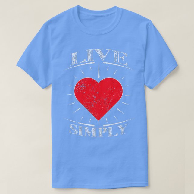 T-shirt Minuscule Maison Shirt Live Simply Minuscule Maiso (Design devant)