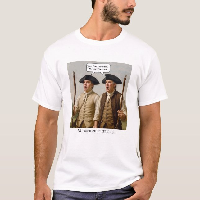 T-shirt Minutemen en formation. (Devant)