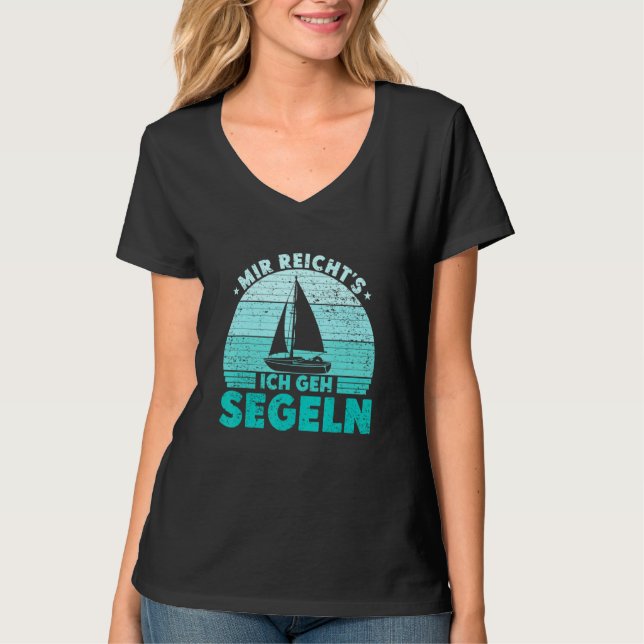 T-shirt Mir reichts Ich geh sailboat skipper catamaran (Devant)