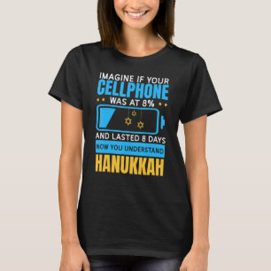 T-shirt Miracle d'Hanoukka Chanukah a expliqué 8 jours Bat