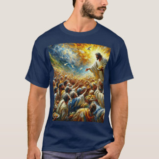 T-shirt Miracle of the Multitude - Chemise Loaves & Fishes