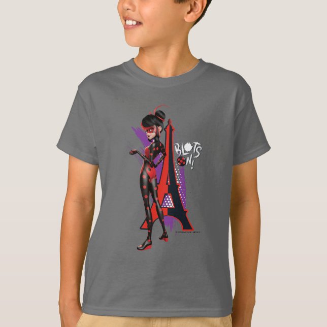 T-shirt Miraculeux Shadybug Re-verse Blots On! (Devant)